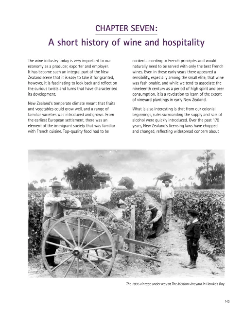 History of Wine & Hospitality